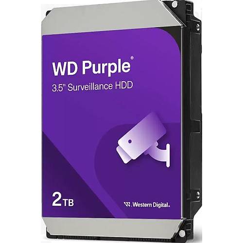 Western D�g�tal Wd23Purz Purple 3.5&Quot; 2Tb 5400Rpm Sata 7-24 Harddisk
