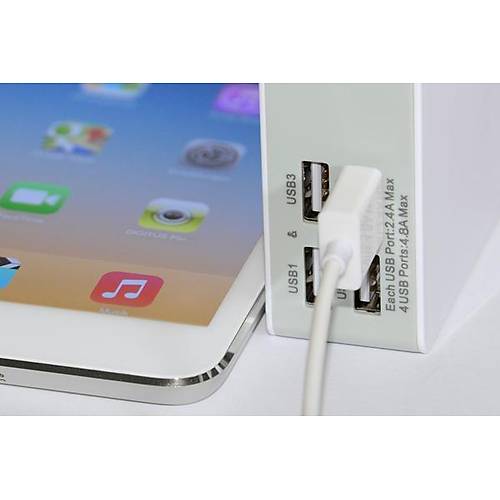Ednet Ed-31809 Ednet Evrensel (Eu/Uk/Us) Seyahat arj Seti , 4 X Usb Port