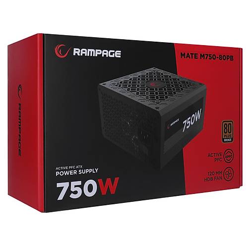Everest Rampage Mate 750W 80+ Bronze Siyah