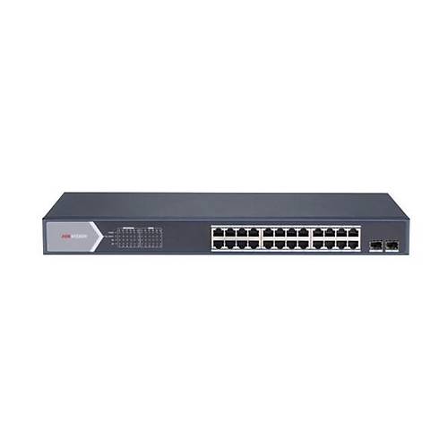 HIKVISION 24port 370w FULL PoE DS-3E1526P-SI GIGABIT 2X SFP Ak�ll� Y�netilebilir Switch Rack Mount