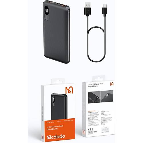 Mcdodo 10000 Mah PowerBank Siyah MC-434