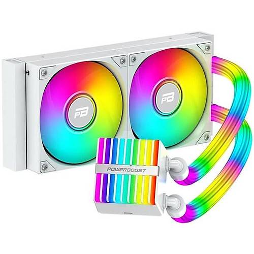 POWERBOOST 240MM LEGEND 240W PB-LCS-YS240-W ARGB AM5-1851P SIVI SO�UTMALI ��LEMC� FANI BEYAZ