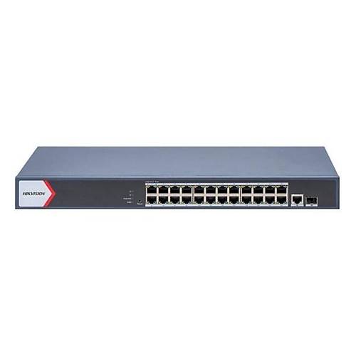 HIKVISION 24port 230w FULL PoE DS-3E1526P-EI-M GIGABIT 1X-UPLINK,1XSFP Y�netilemez Switch Metal