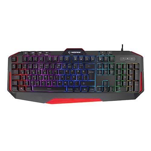 Rampage KB-RX7 ALPOR PRO Siyah USB RGB Ayd�nlatmal� Q Gaming Oyuncu Klavyesi