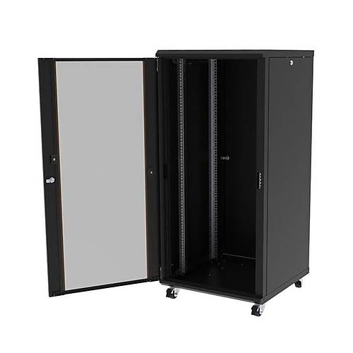 Ager 20U 600X600Mm Dikili Tip Siyah Kabinet Agena Ag-An20U6060S1 Cam Kapak