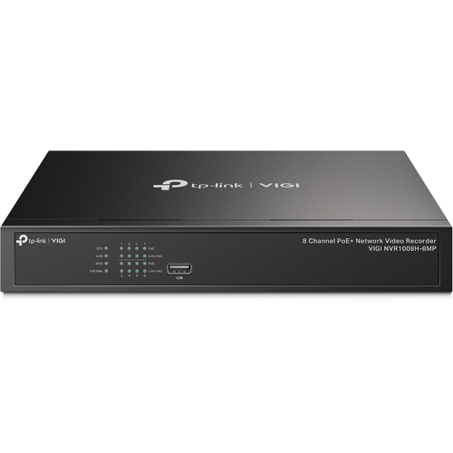 Tp-Lınk Vıgı Nvr1008H-8Mp 8Mp 2 Usb 80 Mbps 8 Channel Sata Interface Network Vıdeo Recorder