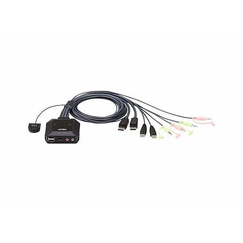 Aten Aten-Cs22Dp  2 Port Usb Displayport Kvm (Keyboard/Video Monitor/Mouse) Switch