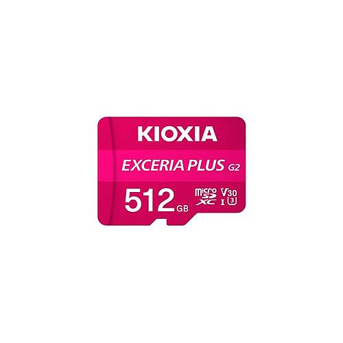 512GB KIOXIA EXCERIA PLUS G2 SDXC 4K 100-MB-s LMPL2M512GG2
