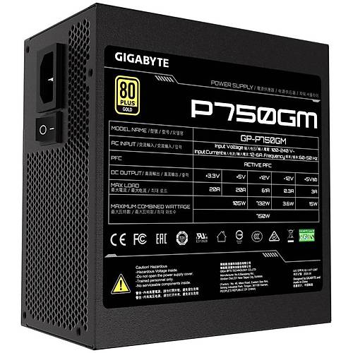 Ggabyte Gp-P750Gm 750W 80+ Gold Siyah Power Supply