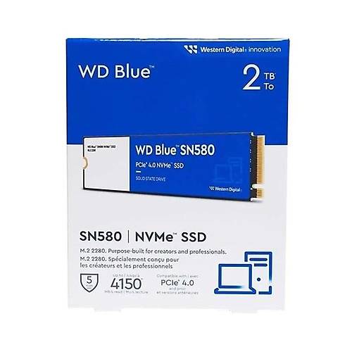 Wd 2Tb Sn580 Wds200T3B0E 4150- 4150Mb-S M2 Nvme Gen4 Disk