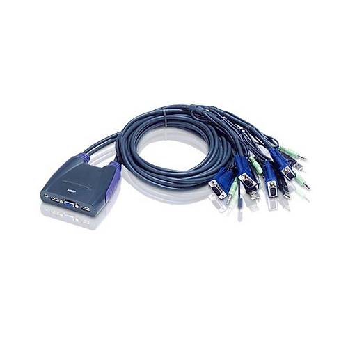 Aten Aten-Cs64Uz 4 Portlu Usb Vga Kvm (Keyboard/Video Monitor/Mouse) Switch