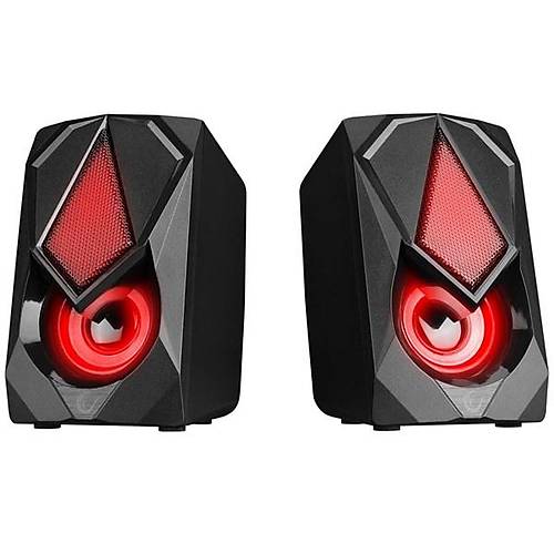 RAMPAGE RMS-G19 1+1 5W USB 5V RGB LEDLI Siyah Hoparl�r