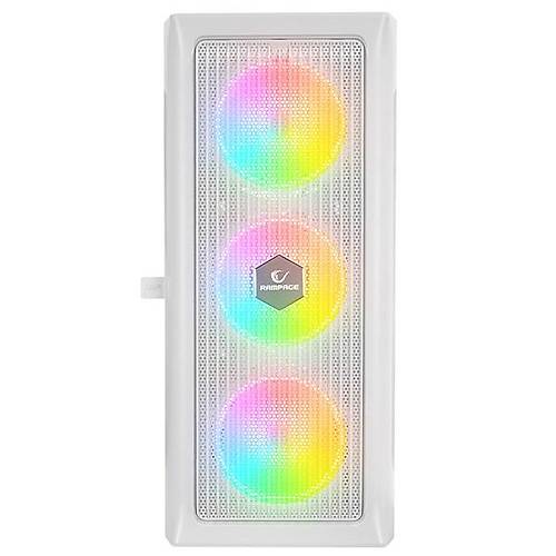 RAMPAGE 650W 80+ PROLIX MESH 4-RGB FANLI GAMING MID-TOWER PC KASASI BEYAZ