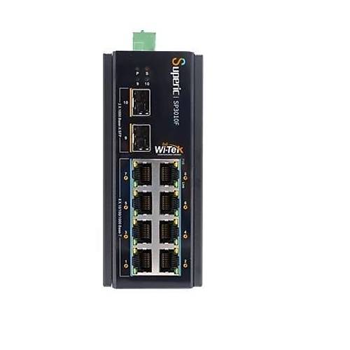 WI-TEK 8port 240w FULL PoE WI-SP3010F 8GE GIGABIT 2X SFP Ynetilemez Endstriyel Switch