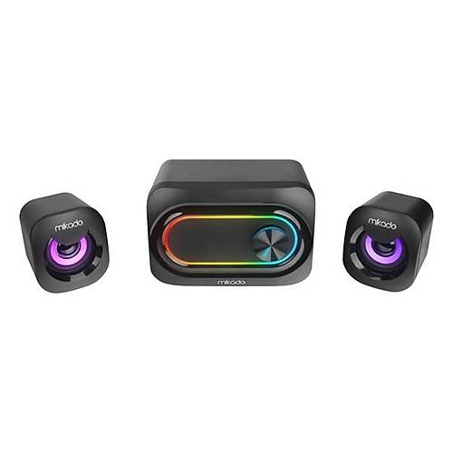 MIKADO MD-511 5W+3W�2 USB RGB Ledli 2.1 Gaming Speaker Hoparl�r