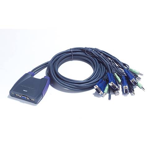 Aten Aten-Cs64Us 4 Portlu Usb Vga Kvm (Keyboard/Video Monitor/Mouse) Switch