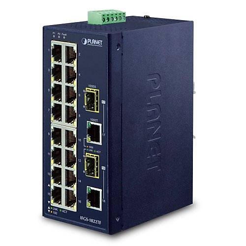 Planet Pl-Ifgs-1822Tf End�striyel Tip Y�netilemeyen Ethernet Switch (Industrial Unmanaged Ethernet Switch