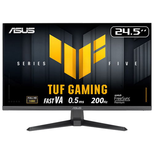 ASUS VG257Q5A TUF GAMING 24.5" LED 1ms 200Hz 1920x1080 FullHD 2xHDMI DP Multimedya (Vesa) Free Pre ELMB Siyah Monit�r