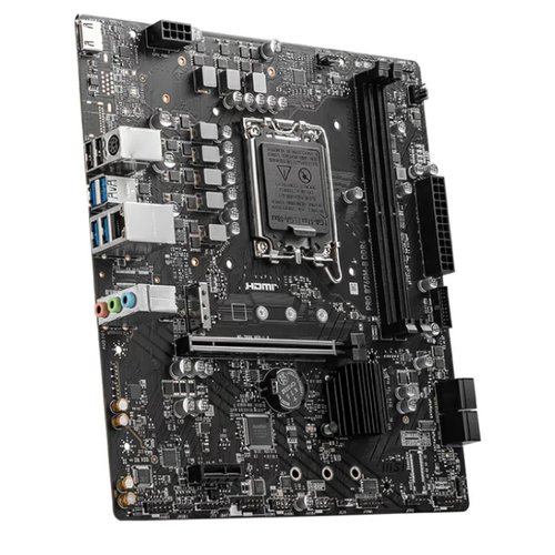 MSI MB PRO B760M-B DDR4 SOKET 1700 DDR4 4800(OC) PCI-E ,M.2 USB3.2 HDMI, 1x 2,5G LAN mATX