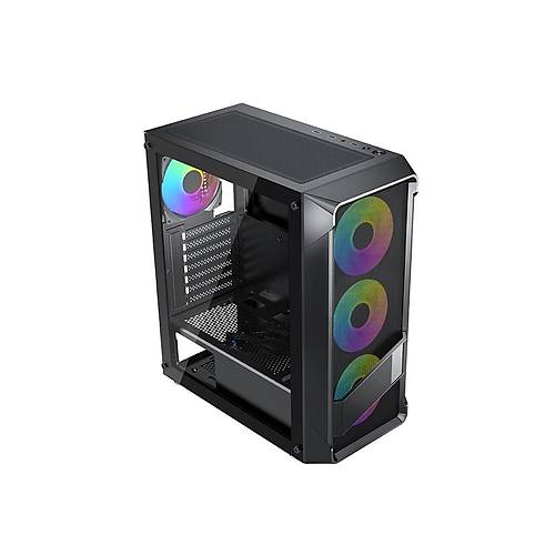 Rampage Blade 600W 80+ Mesh Panel  Tempered Caml 4X12Cm Fixed Rgb Led Fanl Gaming Kasa
