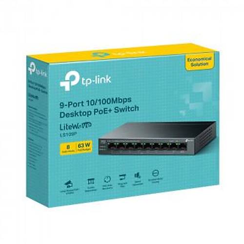 Tp-Lnk Ls109P 9Port 10-100 Poe Swtch