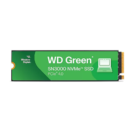 500GB WD GREEN M.2 NVMe SN3000 5000-4100MB-s WDS500G4G0E GEN4 SSD