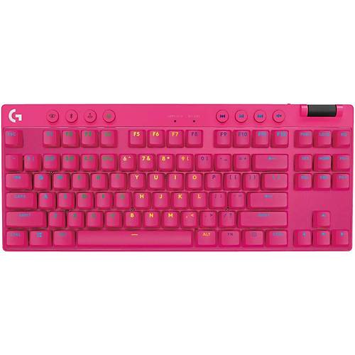 LOGITECH G PRO X TKL LIGHTSPEED KABLOSUZ LIGHTSYNC RGB PBT TU BALIKLARI LE NGLZCE OYUN KLAVYES  PEMBE 920012159