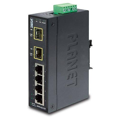 Planet Pl-Isw-621Tf  Endüstriyel Tip Yönetilemeyen Ethernet Switch