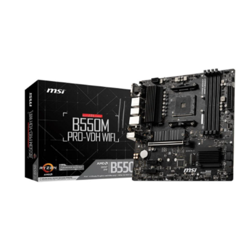 MSI B550M PRO-VDH DDR4 4400MHZ VGA HDMI DP 2XM.2 USB 3.2 MATX AM4