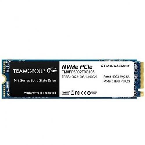 TEAM 2TB MP33 TM8FP6002T0C101 1800- 1500MB-s M2 PCIe NVMe Gen3 Disk