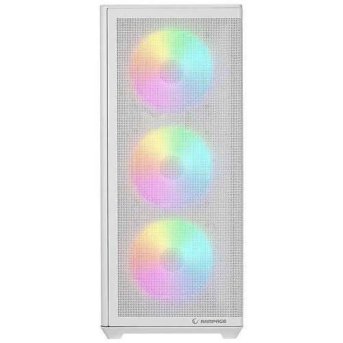 Rampage Vortex V3 4-Rgb Fanl� Gam�ng E-Atx Pc Kasas� Beyaz