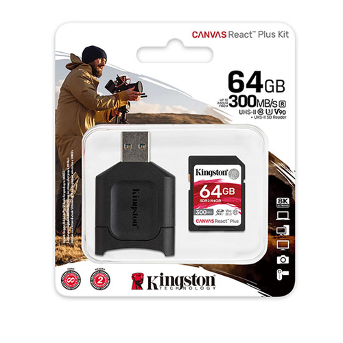 K�ngston 64Gb Sd Class 10 Haf�za Kart� +Kart Okuyucu Mlpr2-64Gb