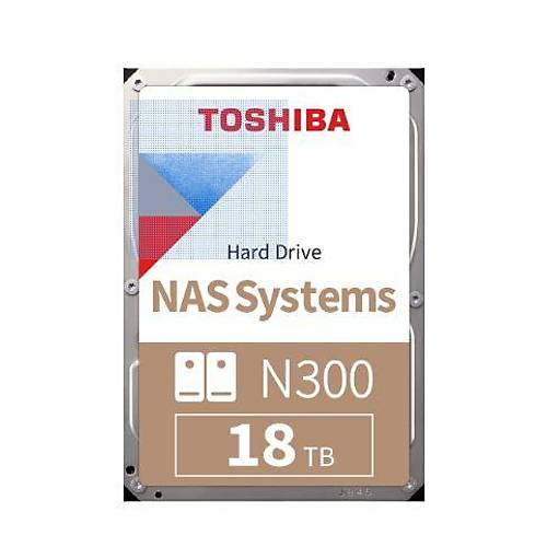 TOSHIBA HDWG51JUZSVA N300 3.5" 18TB 7200rpm 512MB Sata 7-24 NAS Harddisk