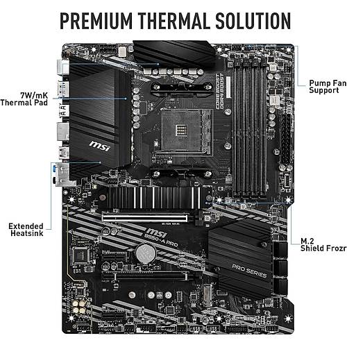 Ms� B550-A Pro Am4 Ddr4 4400(Oc) Hdm� Dp M.2 Usb3.2 Atx