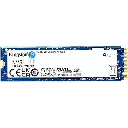 4 TB KINGSTON NV3 M.2 NVME PCIE GEN4 6000-4000MBS SNV3S-4000G