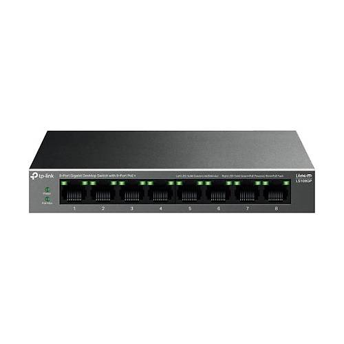 Tp-Link Tls108Gp 10-100-1000 Mbps 8 Port Poe+ Switch Metal Kasa