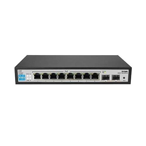 D-LINK 10port 96w 8port PoE DGS-F1100-10PS-E-E GIGABIT 2X SFP Ynetilemez Switch