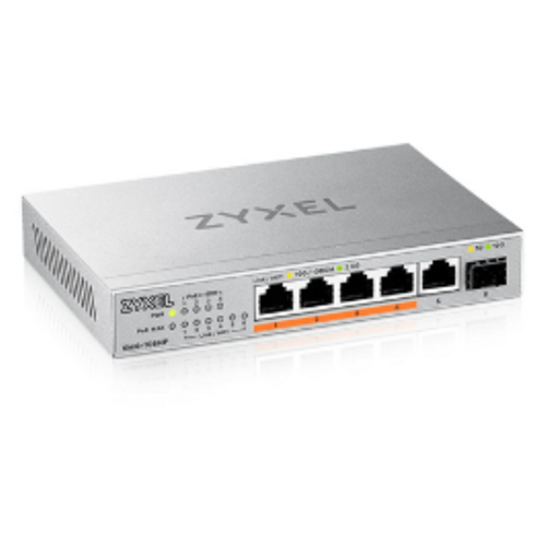 ZYXEL XMG-105HP 5 PORT 2.5G + 1G SFP+ 70W PoE++ MULTIGIGABIT YONETILEMEZ DESKTOP SWITCH