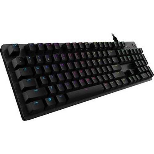 LOGITECH G G512 LIGHTSYNC RGB GX BLUE CLICKY ARKADAN AYDINLATMALI MEKAN�K KABLOLU T�RK�E Q OYUNCU KLAVYES�-S�YAH 920-009353
