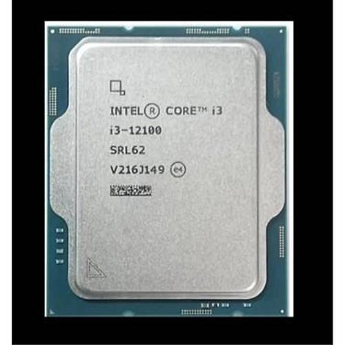 INTEL (12.Nesil) Alder Lake i3-12100 3.30GHz ~ 4.30GHz 12mb 1700P ��lemci Tray (Fans�z)