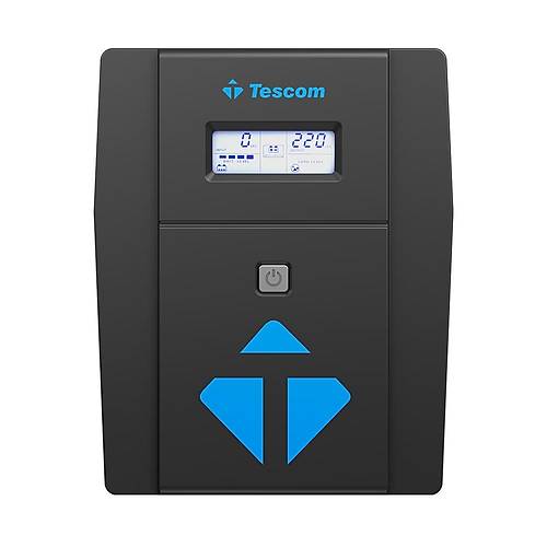 TESCOM LEO 2000 VA (2x12V 9AH Ak�) <<UPS Teknolojisi>> 5-10 dk UPS