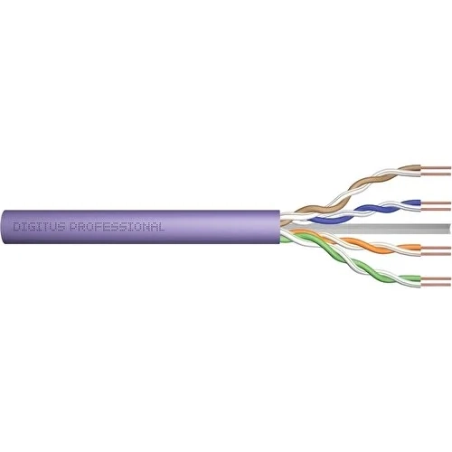 Dgtus Cat6 Utp 23Awg Gri 500M Makara Saf Bakr Kablo 0.50Mm Dk-1613-Vh-5-Gr