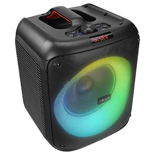 Mikado Md-Bt51 Bombıx 60W Bt-Usb-Tf-Tws Led Işıklı Kafa Mikrofonlu Toplantı-Parti Hoparlörü