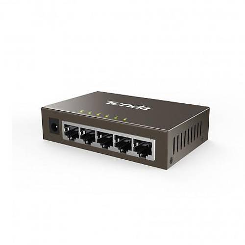 Tenda Teg1005D 5 Portlu 10-100-1000 L2 Gigabit Tak-altr Poe Siz Desktop Switch-elik Kasa
