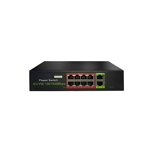 Uran�um Poe-G8002-96W 8 Port G�gab�t + 2 Port G�gab�t Rj45 Upl�nk Poe Sw�tch (Realtek Ch�pset)