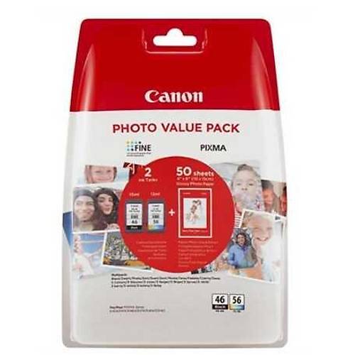 Canon Pg46-Cl56-Photo Siyah Ve Renkli Kartu� Seti