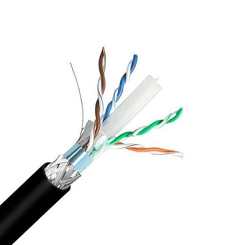 INCA CAT6 S-FTP 23AWG Siyah 500m Makara Outdoor Makaral� LSZH Kablo 0.50mm ICAT6-500AG