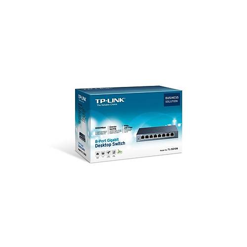 Tp-Link Tl-Sg108 8 Port 10-100-1000 Mbps Switch elik Kasa