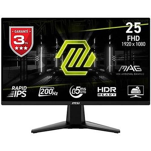 MSI 24.5" MAG 255F E20 200HZ 0.5MS FHD GAMING MON�T�R
