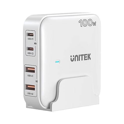 Unitek 100W Masaüstü GAN Şarjİstasyon Beyaz (P1229AWH)